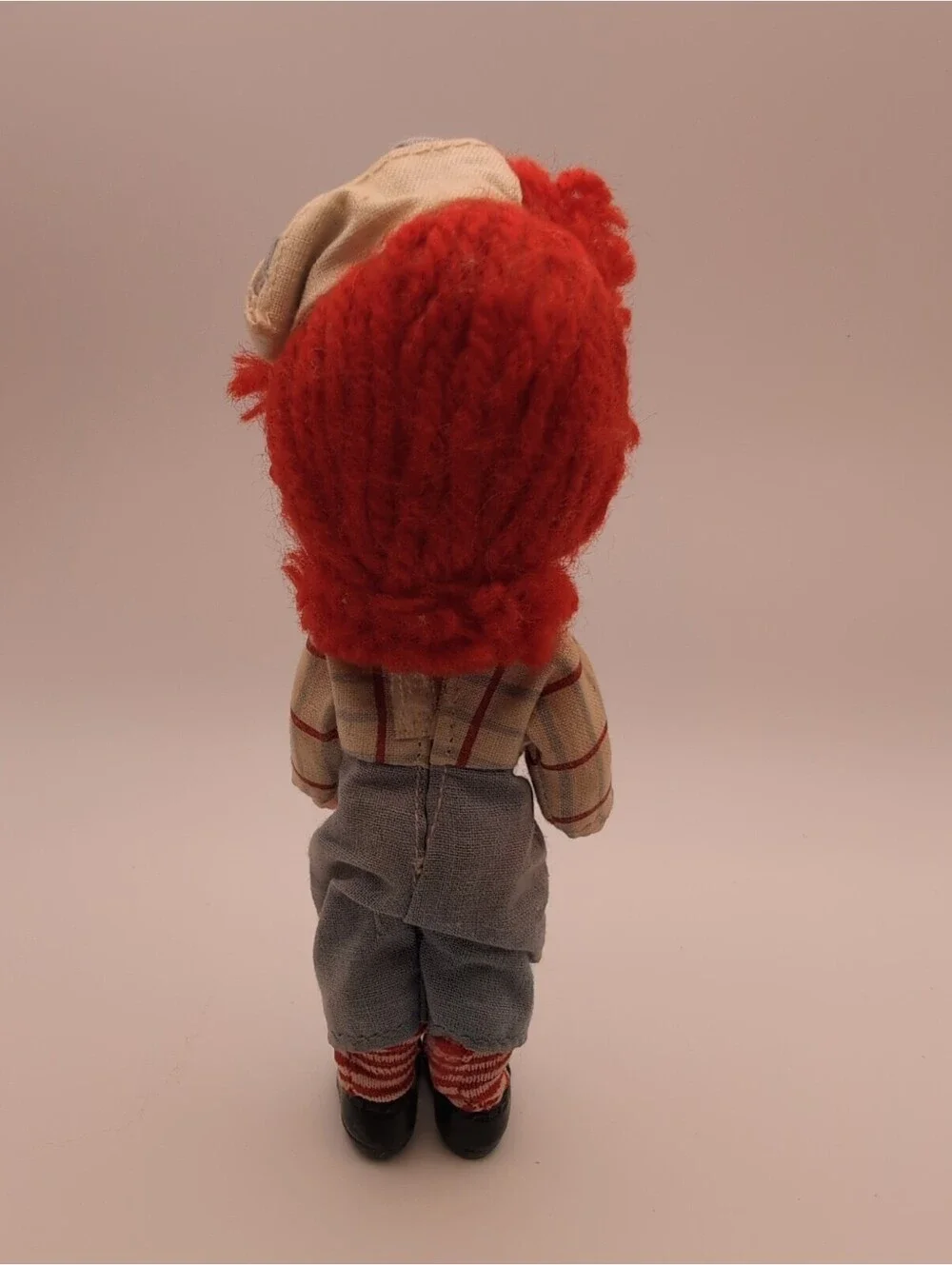 1976 KNICKERBOCKER RAGGEDY ANDY DOLL & FISHING PLAY SET, DOG, POLE, WAGON